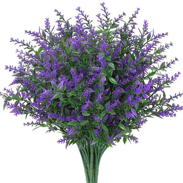 Lavender Serenity: Stunning Faux Flower Arrangement for Timeless Decor