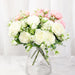 Stunning Lifelike Pink Peony Silk Floral Bouquet - Ideal for Weddings and Creative Projects