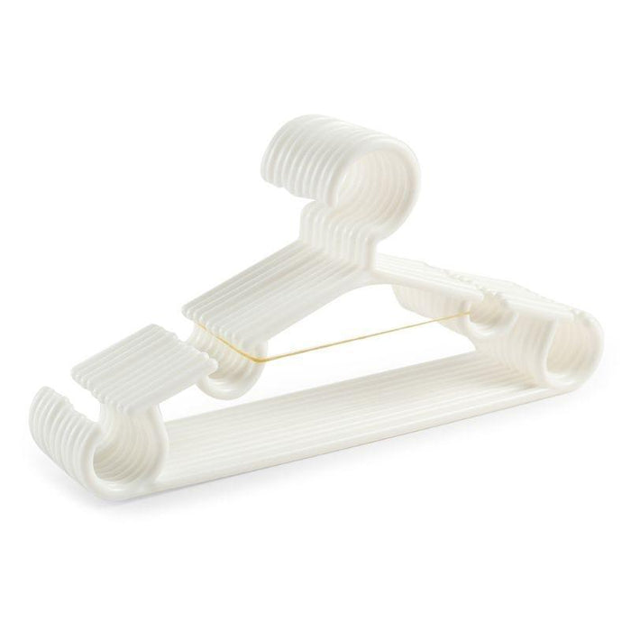 10-Pack Compact Kids' Travel Hangers for Efficient Closet Management