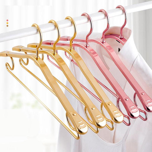Aluminum Alloy Wardrobe Hangers Set: Space-Saving and Long-Lasting
