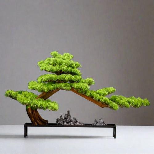 Chinese Style Simulation Visitor Bonsai Plant for Elegant Home and Office Decor