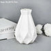 Nordic Inspired White and Pink Plastic Vase Duo - Chic Home Decor Accent