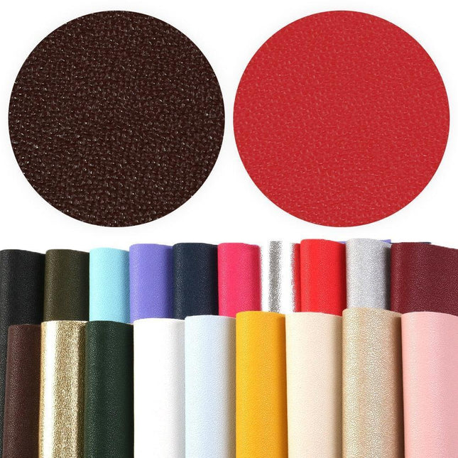 Elegant Black Textured Faux Leather for Premium Bow Creation