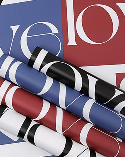 Elegant Floral Wrap with English Letter Design - Waterproof Bouquet Enhancer