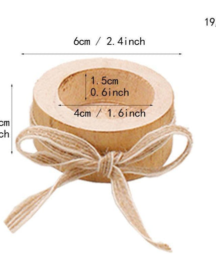 Charming Rustic Wooden Candle and Succulent Display Stand: A Versatile Home Accent