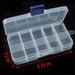 Adjustable Plastic Organizer for Jewelry and Craft Supplies with Customizable Compartments