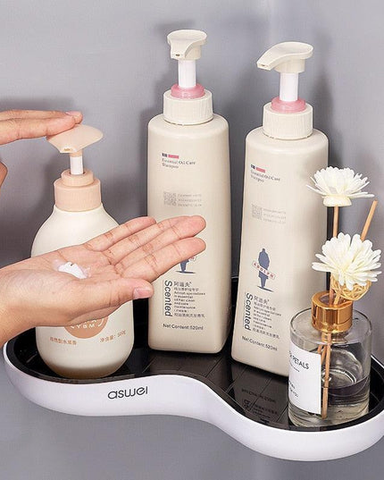 Charming Heart-Shaped Wall Storage Shelf with Enhanced Water Drainage System