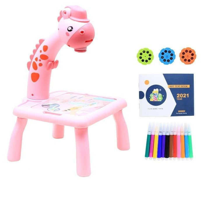 Mini LED Projector Art Kit for Kids - Creative Learning Toy