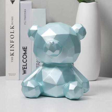 Charming Cartoon Bear Vinyl Coin Bank: A Whimsical Savings Delight