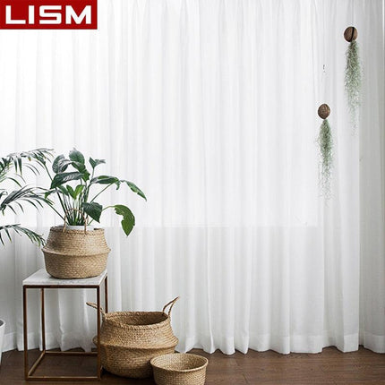 Sophisticated White Sheer Curtains for a Chic Home Ambiance