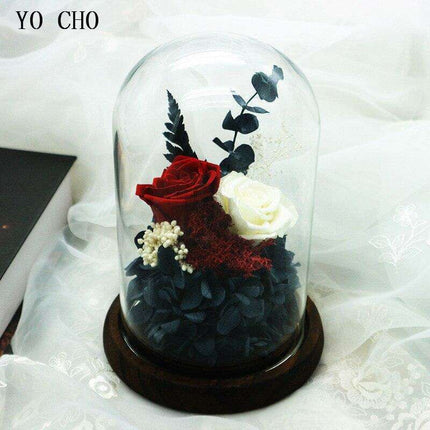 Forever Blooming Rose in Glass Dome: A Touch of Timeless Luxury