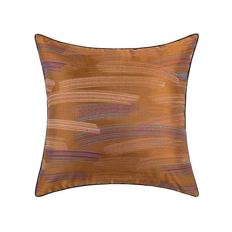 Chic Nordic Caramel Geometric Cushion Covers for an Elegant Home Transformation