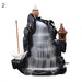 Cascading Waterfall Ceramic Incense Burner for Aromatherapy and Serenity