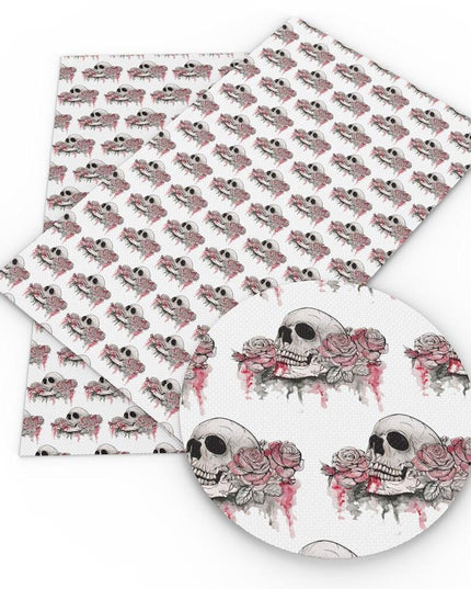 Spooky Vibes Halloween Faux Leather Crafting Sheets - 20x33cm