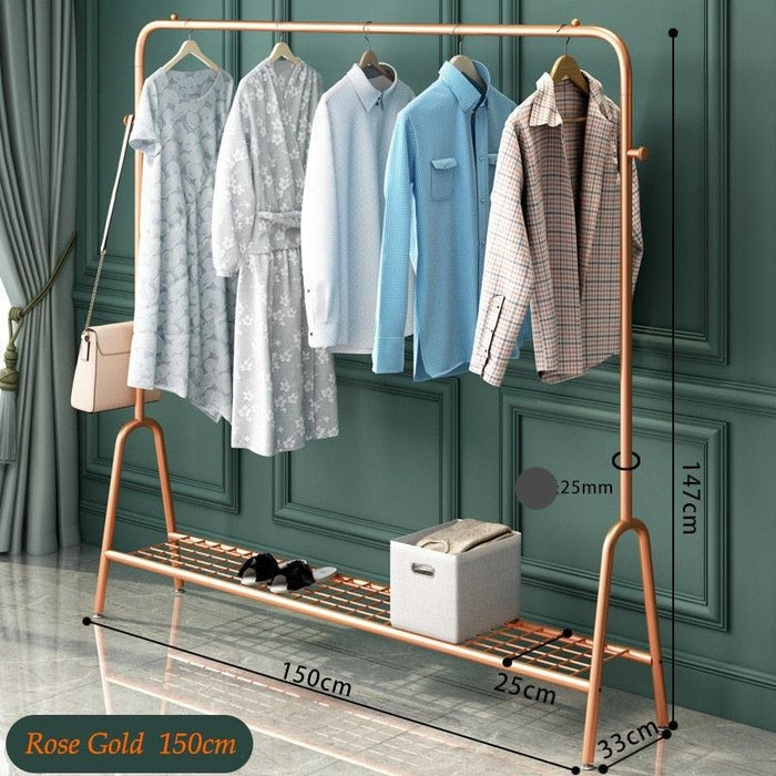 Versatile Steel Coat Rack with Balcony Drying Capability