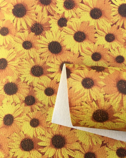 Vibrant Floral and Rainbow Synthetic Leather Crafting Set: Unlock Your Creativity