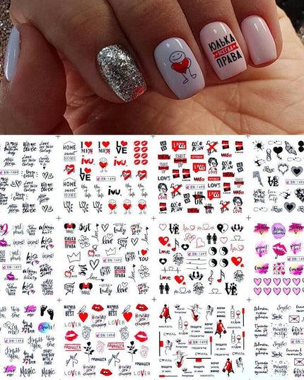 Winter Wonderland Russian Nail Art Decals