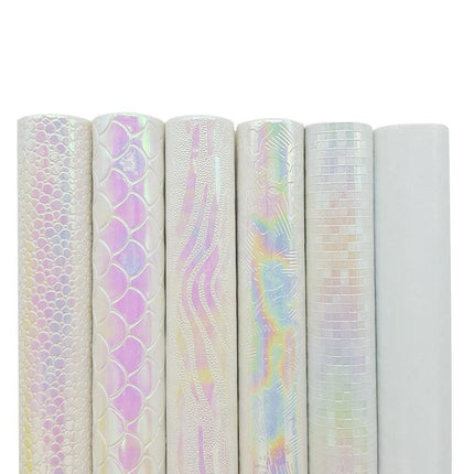 Mesmerizing Mermaid and Serpent Vegan Leather Craft Sheets - Set of 6