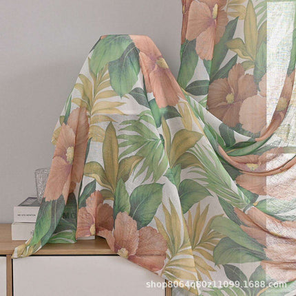 Enhance Your Living Space with Exquisite Sheer Floral Window Treatments