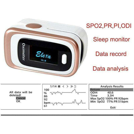 Premium OLED Pulse Oximeter for Sleep Monitoring with Extended Battery Life