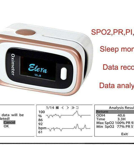 Premium OLED Pulse Oximeter for Sleep Monitoring with Extended Battery Life