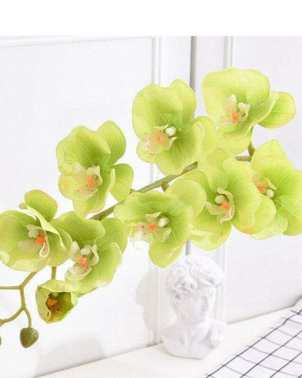 Lifelike Butterfly Orchid Faux Floral Arrangement - 10 Pack