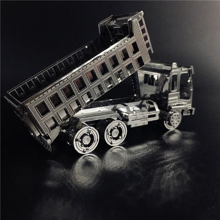 Stainless Steel Self-Dumping Truck Metal Puzzle Kit for Adults - Engaging Engineering DIY Project