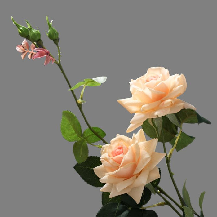 Elegant Realistic Rose Bouquet - Set of 10 Artificial Roses for Wedding and Home Decor