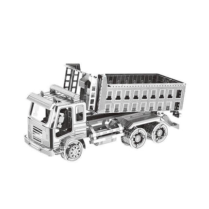 Stainless Steel Self-Dumping Truck Metal Puzzle Kit for Adults - Engaging Engineering DIY Project