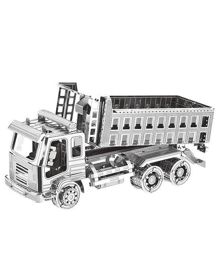 Stainless Steel Self-Dumping Truck Metal Puzzle Kit for Adults - Engaging Engineering DIY Project