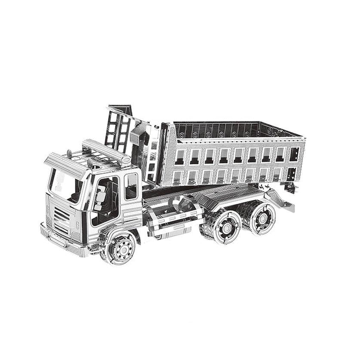Self-Dumping Truck Construction Kit - 3D Metal Puzzle for Adults