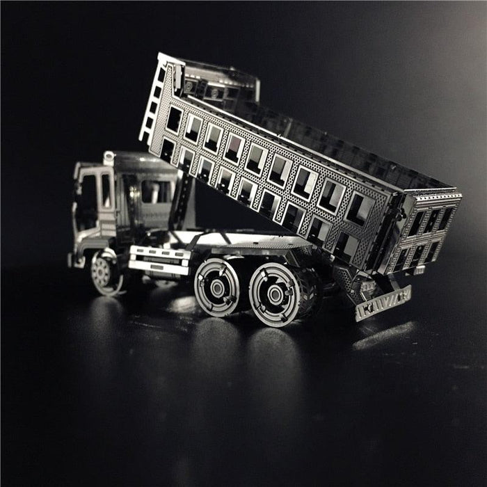 Self-Dumping Truck Construction Kit - 3D Metal Puzzle for Adults