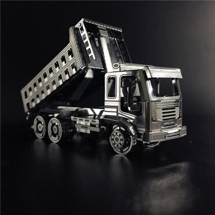 Stainless Steel Self-Dumping Truck Metal Puzzle Kit for Adults - Engaging Engineering DIY Project