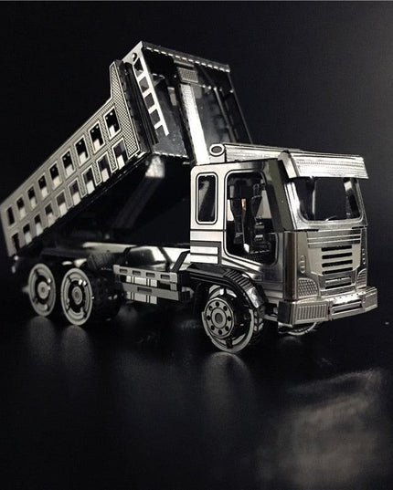 Stainless Steel Self-Dumping Truck Metal Puzzle Kit for Adults - Engaging Engineering DIY Project