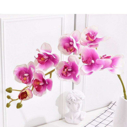 Lifelike Butterfly Orchid Faux Floral Arrangement - 10 Pack