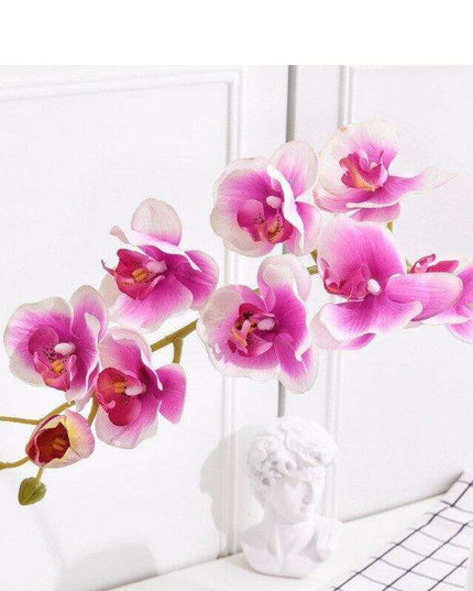 Lifelike Butterfly Orchid Faux Floral Arrangement - 10 Pack