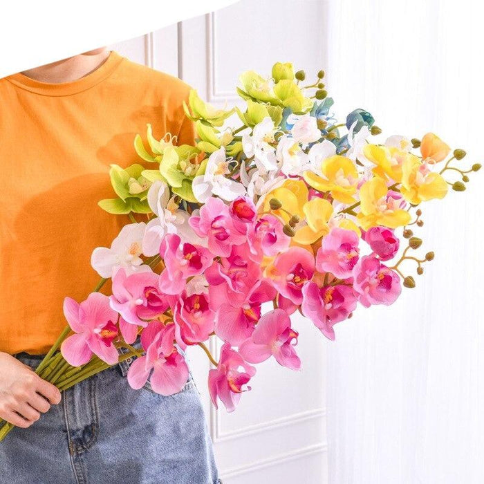 Real Touch 10-Piece Artificial Butterfly Orchids Bundle