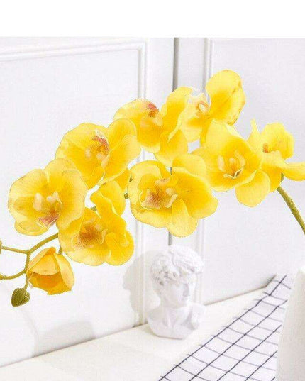 Lifelike Butterfly Orchid Faux Floral Arrangement - 10 Pack