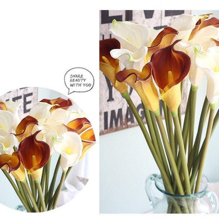 Chic Real Touch Calla Lily Floral Bundle - Ideal for Special Occasions & Decor