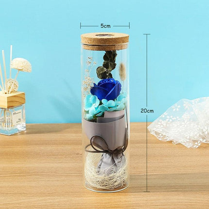 Eternal Bloom Luxury Glass Soap Dispenser