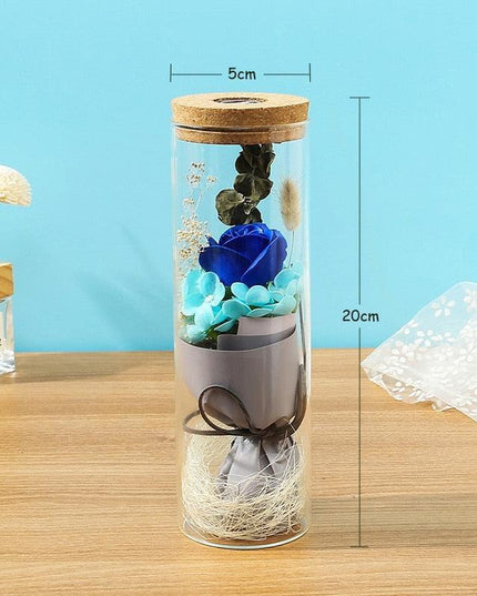 Eternal Bloom Luxury Glass Soap Dispenser