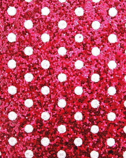 Sparkling Polka Dot Faux Leather Craft Sheets - Glamorous Creative Essentials