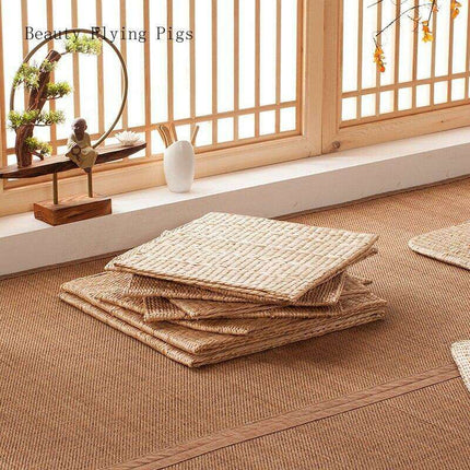 Sustainable Serenity Handwoven Meditation Cushion Set - Eco-Friendly Elegance