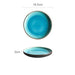 Blue Frost Ceramic Dinner Plates - Set of 4