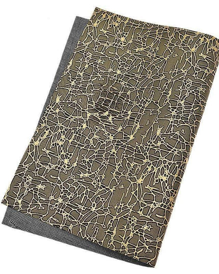 Stylish Striped Grid A4 Faux Leather Fabric for Trendy DIY Projects