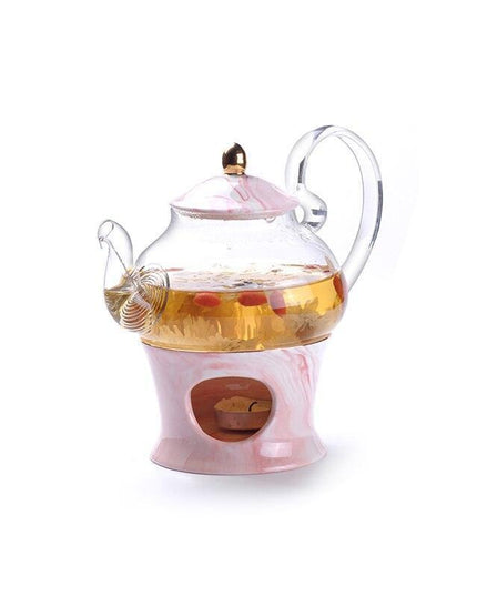 Luxurious Golden Marbled Porcelain Tea Set - Ultimate Drinking Experience Collection