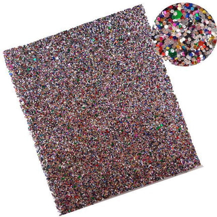 Glittery Faux Leather Craft Sheets for Creative DIY - 21CM x 29CM