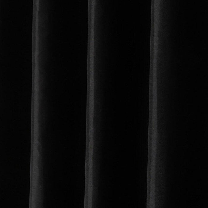 Elegant Black Bathroom Shower Curtain Set with Waterproof Fabric and 12 Hooks