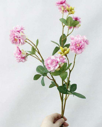Sakura Silk Blossom Branch - Elegant Artificial Floral Arrangement for Home & Events