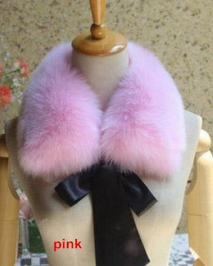 Luxurious Raccoon Dog Fur Ribbon Stole for Winter Elegance